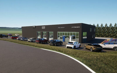 Comminges Bâtiment : fier de participer à la construction du nouveau garage Marti (Peugeot Citroën)